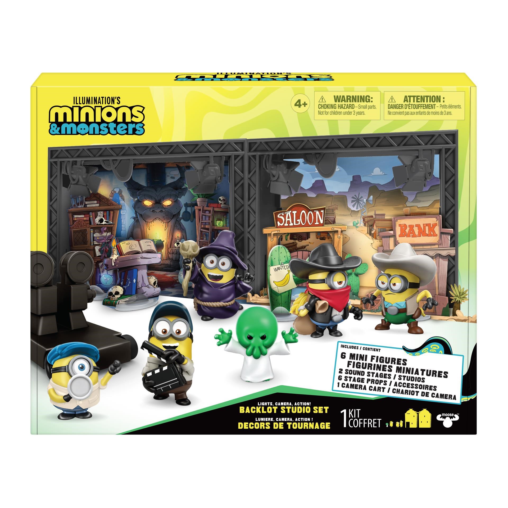 Minions & Monster 5 cm Stage Set Studio Lot 6 Pack - Figuren