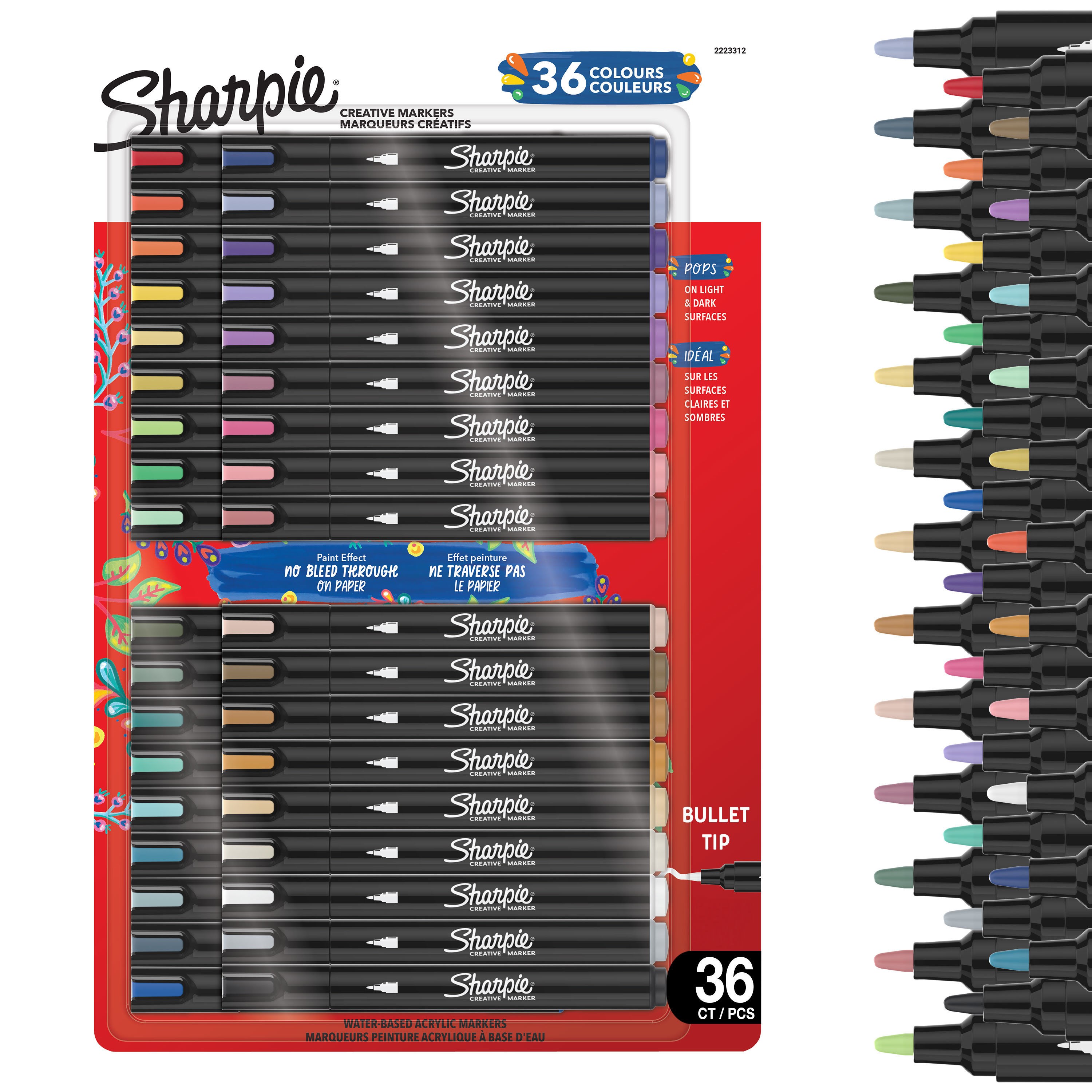 Sharpie Creative Acrylic Marker Assorted Colours Bullet Tip 36-blister - Utensilien Zum Schreiben Und Zeichnen