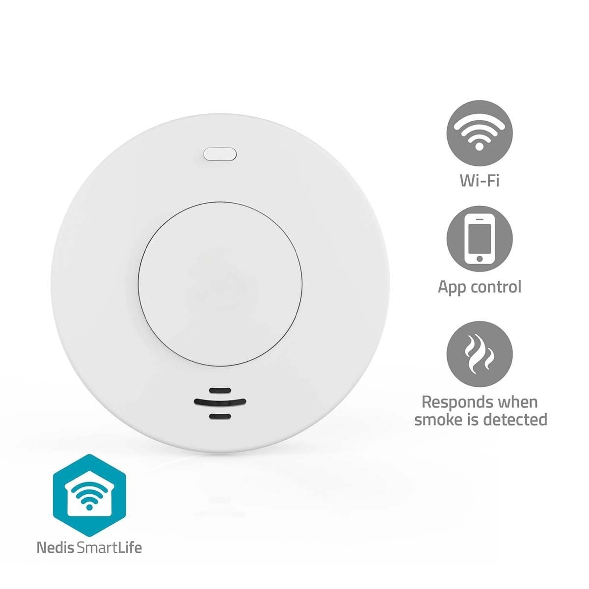 Nedis Smartlife Smoke Detector - Smart Home Wifids30wt