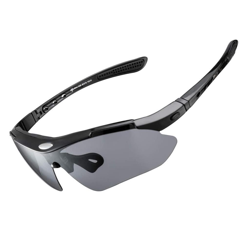 Rockbros 10003 Polarized Cycling Glasses - Black - Sport Fitness Rockbros-10003