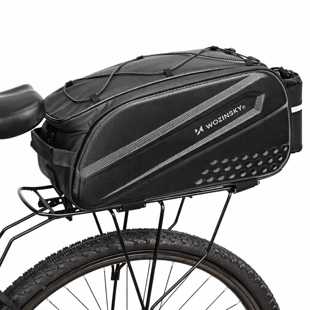 Wozinsky Bicycle Luggage Rack Bag With Long Strap - Black - Fahrradzubehoer