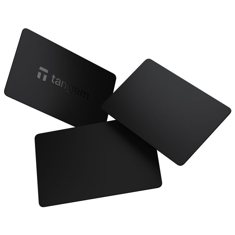 Tangem Wallet - 3-card Set - Stealth - Systemzubehoer Tg-stealth