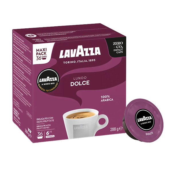Lavazza A Modo Mio Lungo Dulce Caps - 36 Pcs - Kaffeezubereitung