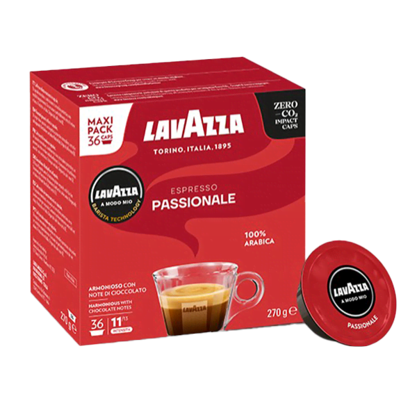 Lavazza A Modo Mio Passionale Caps - 36 Pcs - Kaffeezubereitung Rot 8715