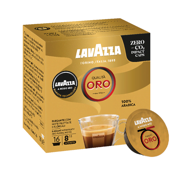 Lavazza A Modo Mio Qualita Oro Caps - 16 Pcs - Kaffeezubereitung