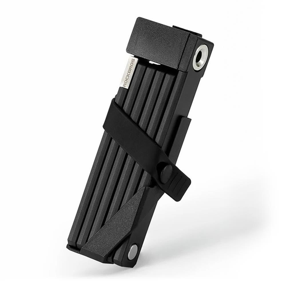 Rockbros 32140003001 Foldable Bicycle Lock With Key And Handle 68cm - Black - Fahrradzubehoer