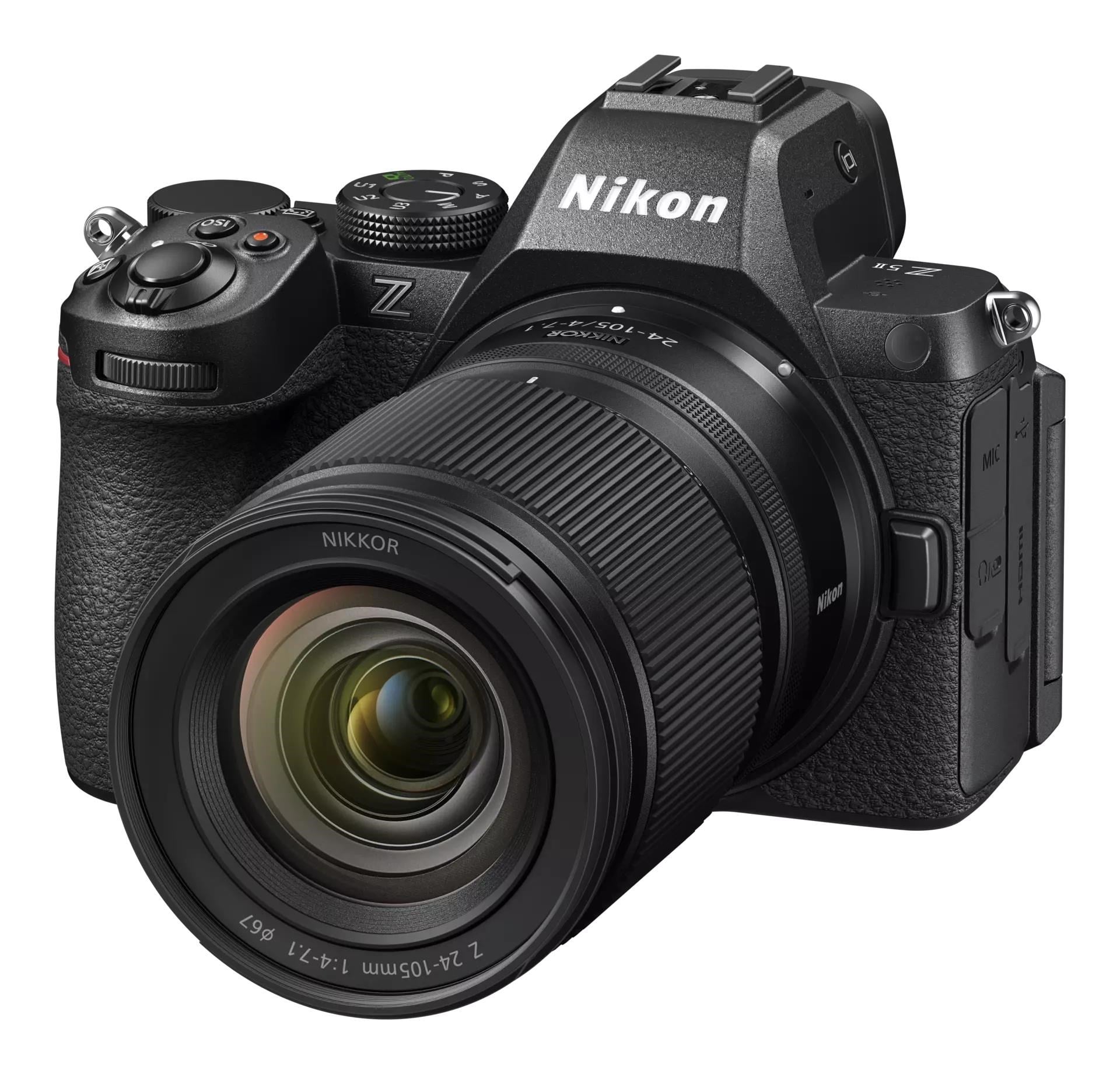 Nikon Z5 II Kit w/ 24-105mm F/4-7.1 - Digital Kameras Black Voa170k004