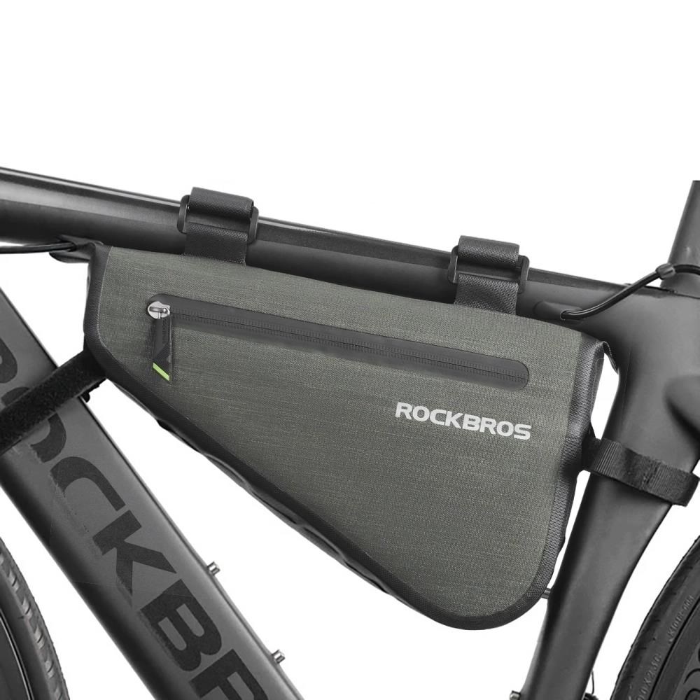 Rockbros As-017 Bicycle Frame Bag 5 l - Dark Green - Fahrradzubehoer