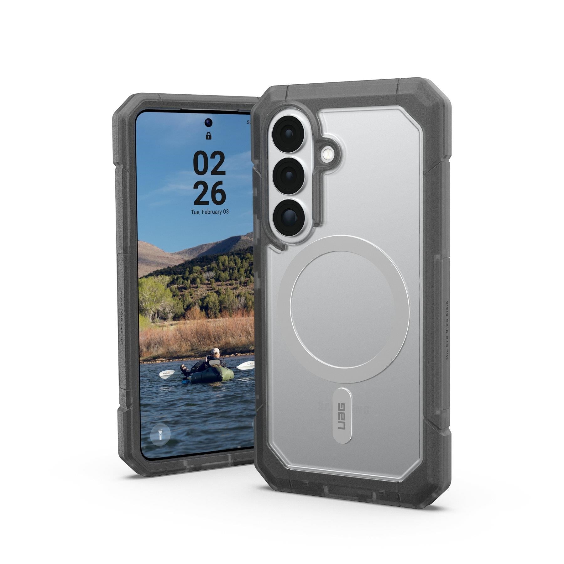 Uag Trooper - Clear/ash - Samsung Galaxy S26 - Handys Cover Cases 214518114g31