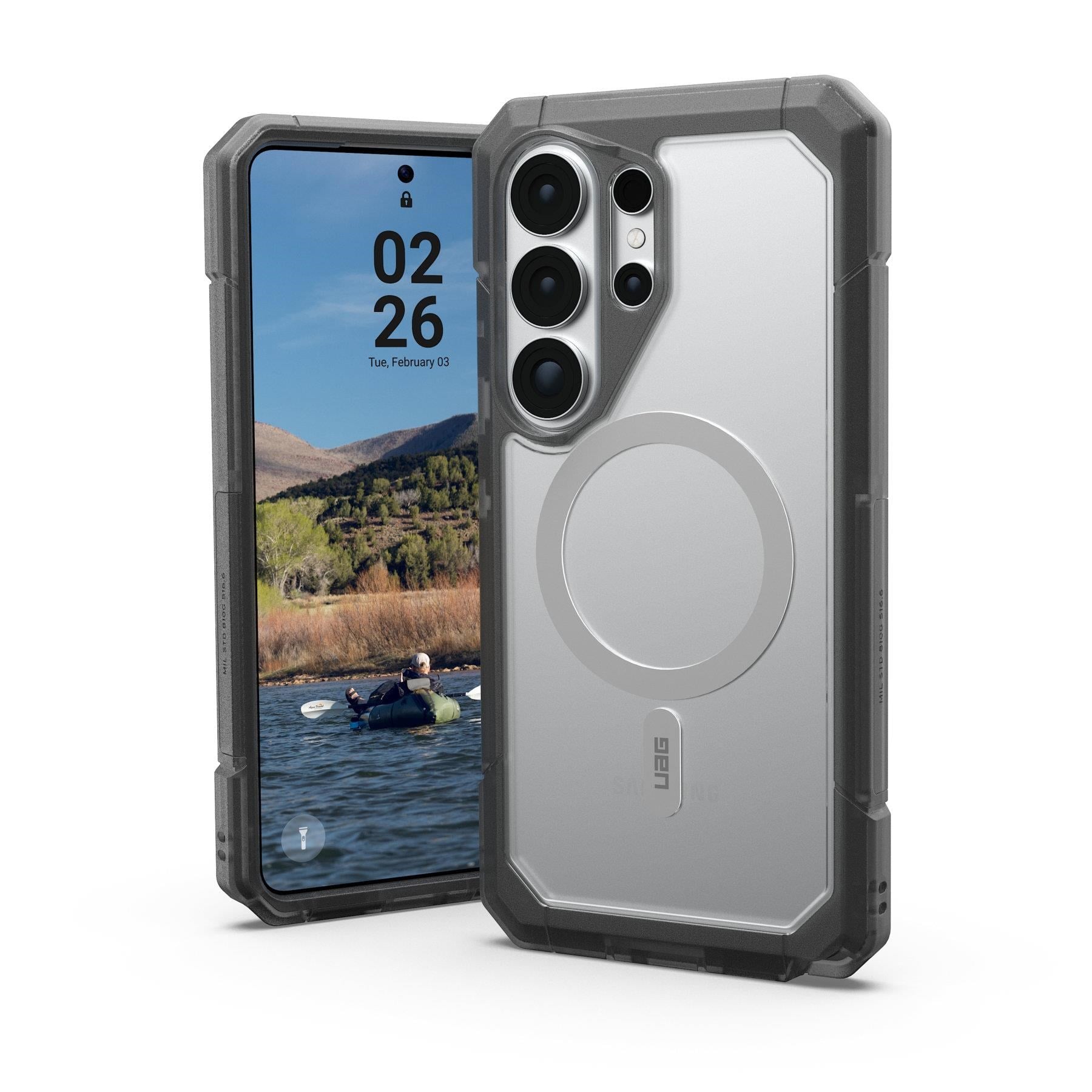 Uag Trooper - Clear/ash - Samsung Galaxy S26 Ultra - Handys Cover Cases 214516114g31