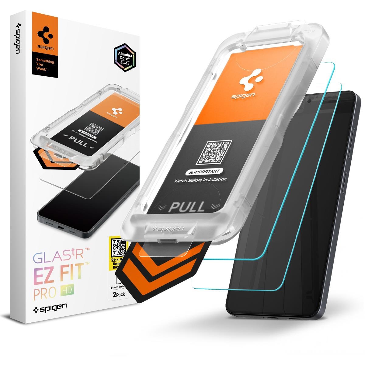 Spigen Glass tR EZ Fit Pro HD 2 Pack - Transparency - Samsung Galaxy S26+ - Handys Schutzfolie
