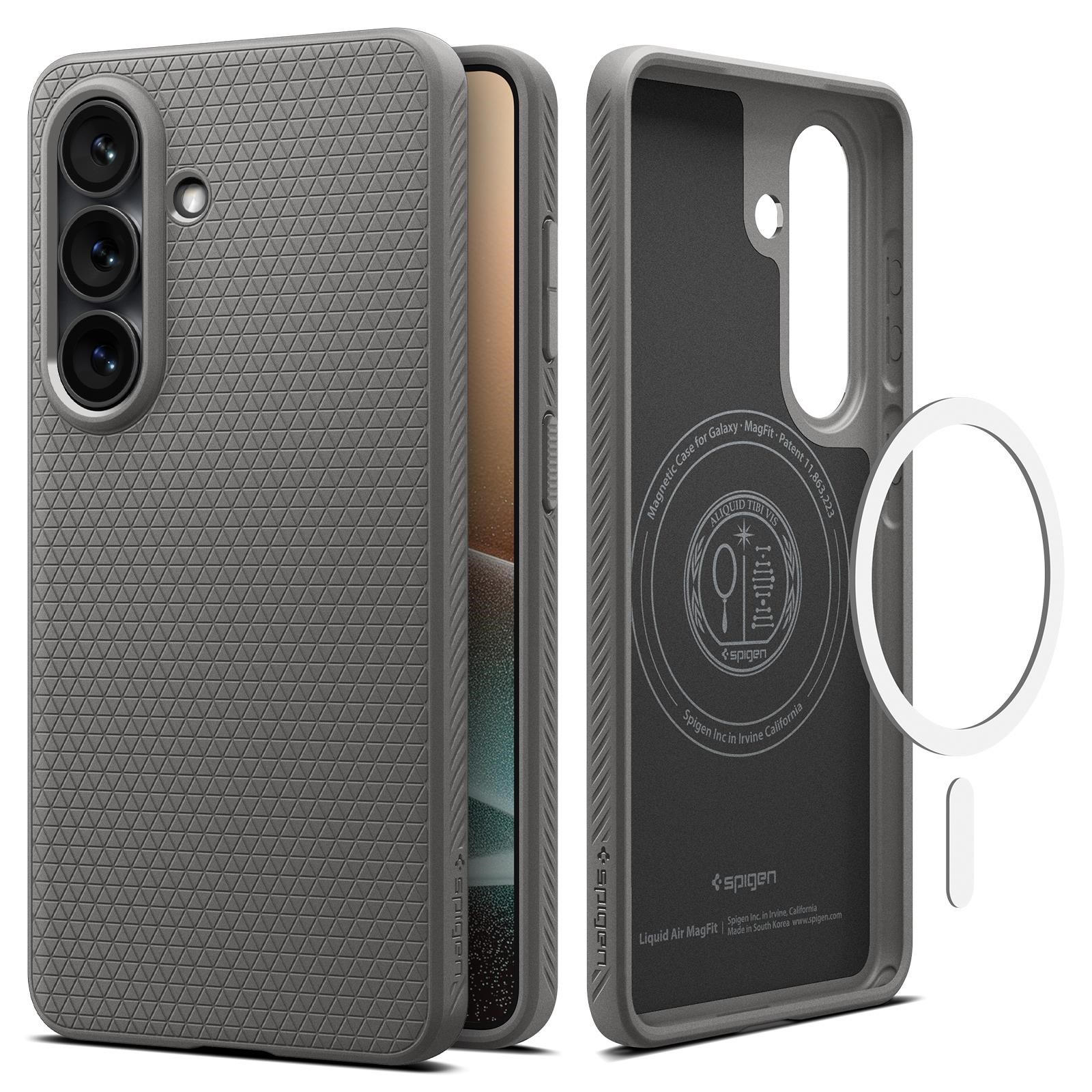 Spigen Liquid Air Magsafe - Marble Gray - Samsung Galaxy S26 - Handys Cover Cases