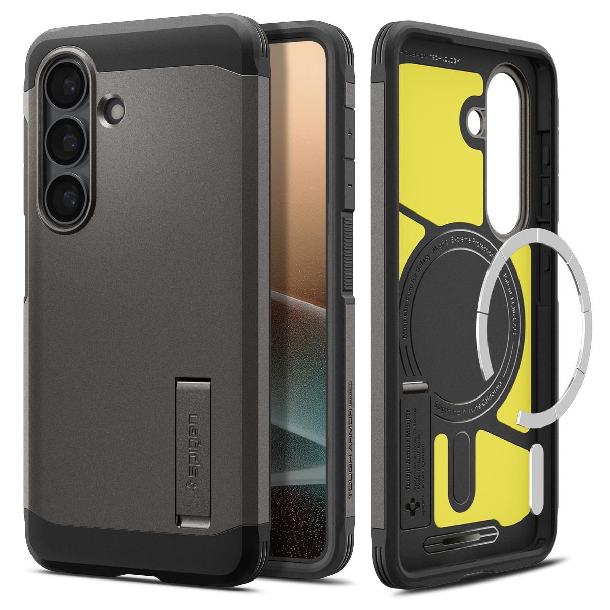 Spigen Tough Armor Magsafe - Gunmetal - Samsung Galaxy S26 - Handys Cover Cases