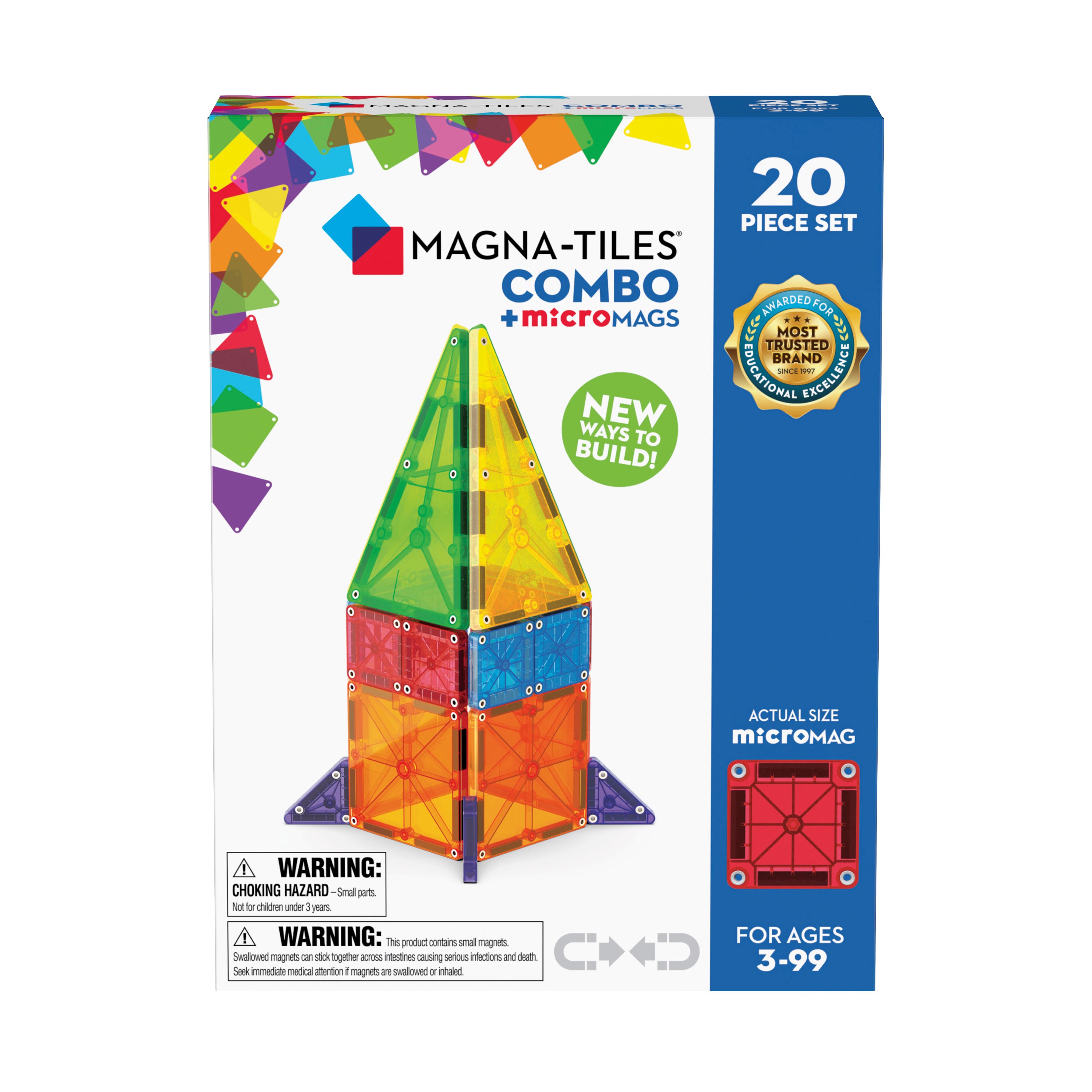 Magna-tiles Micromags 20pcs - Bausets 90292