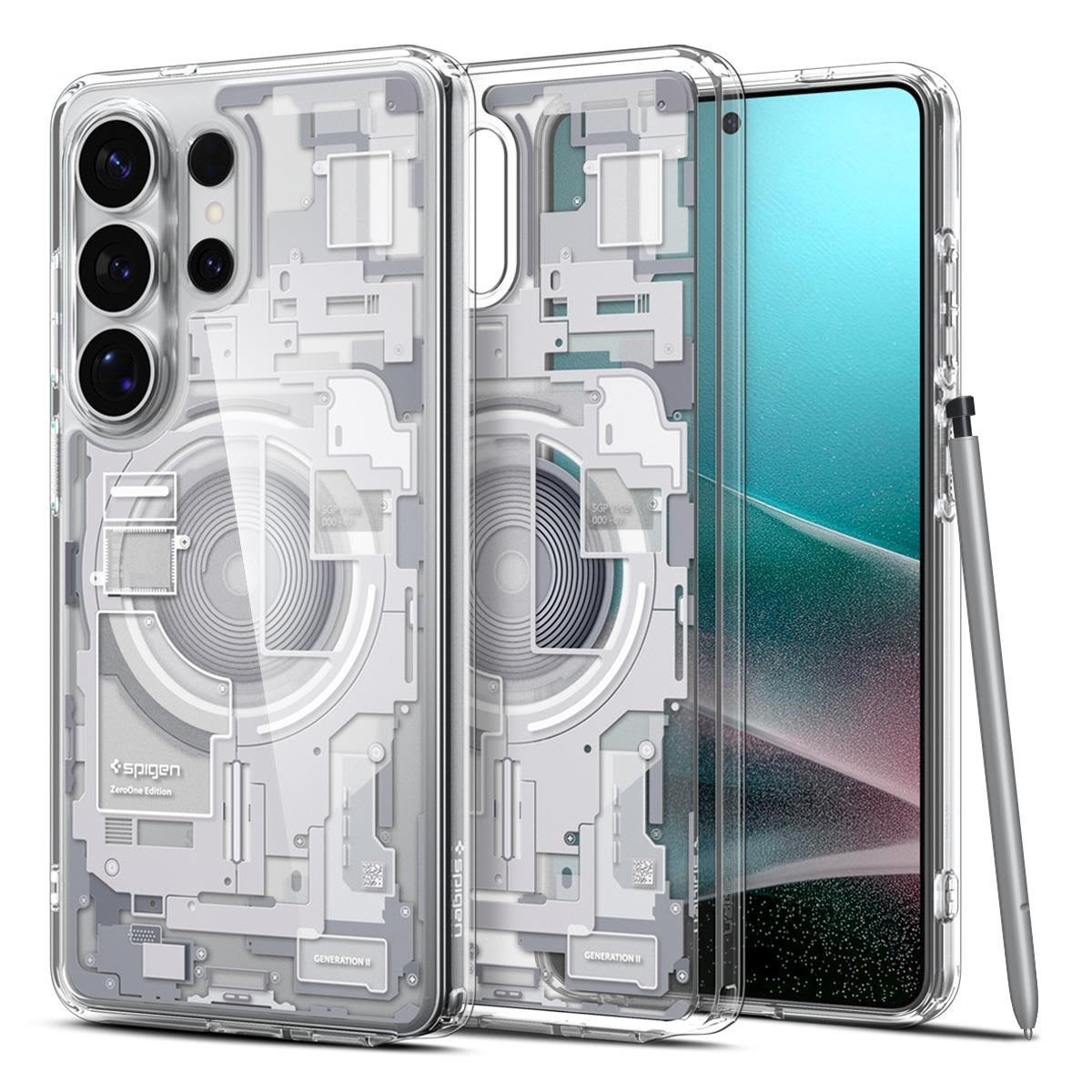 Spigen Ultra Hybrid Magsafe - Zero One White - Samsung Galaxy S26 Ultra - Handys Cover Cases