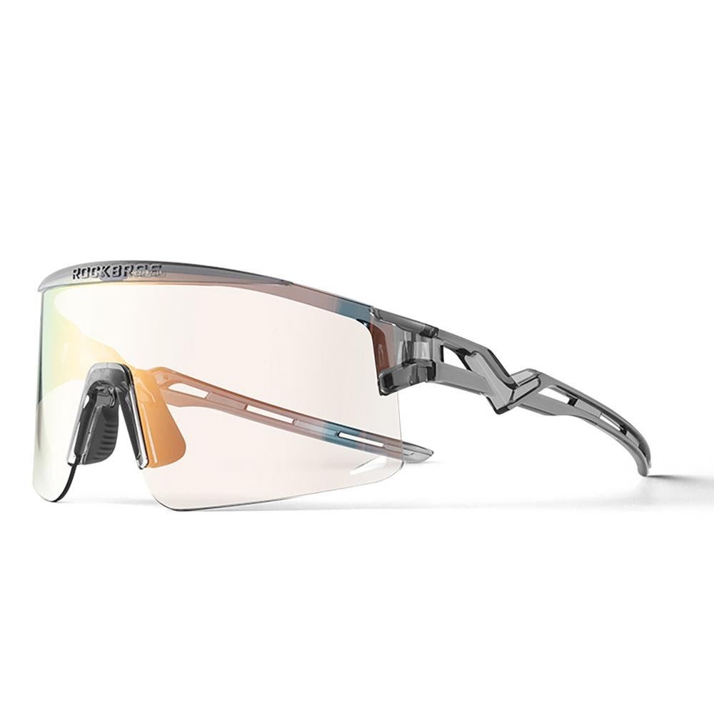 Rockbros Cycling Glasses Photochromic With UV Protection And Corrective Insert - Transparent Black - Fahrradzubehoer 8386824303612