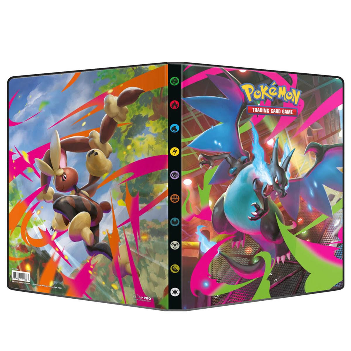 Pokemon Tcg Portfolio 9-p Mega Charizard X & Mega Lopunny