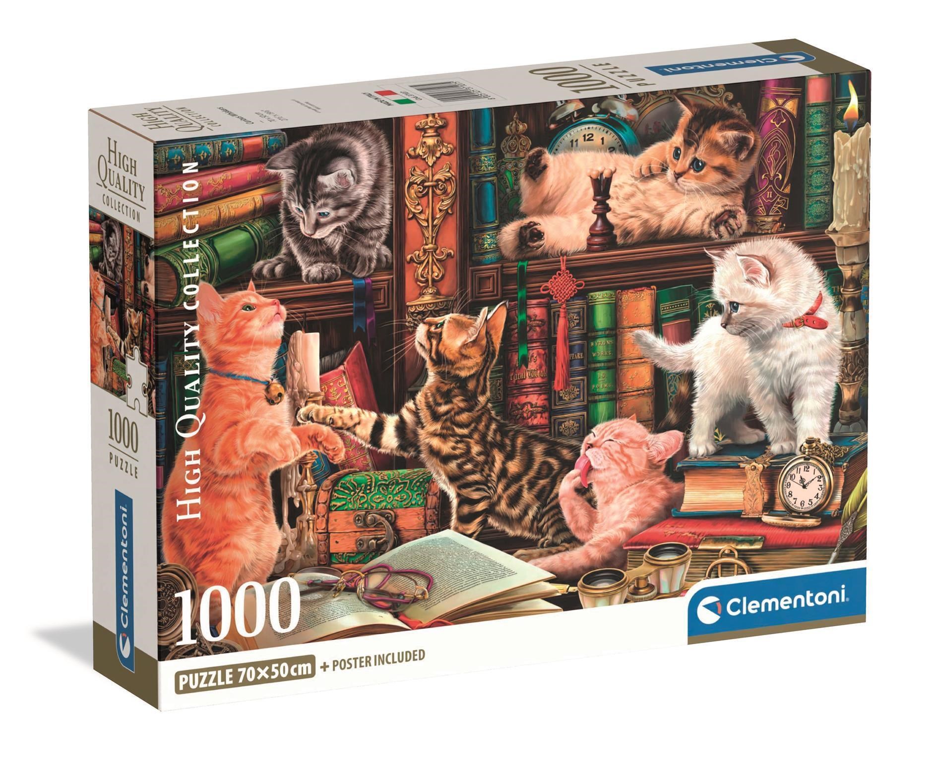 Clementoni Puzzle 1000 Pcs CB Curious Whiskers 37107
