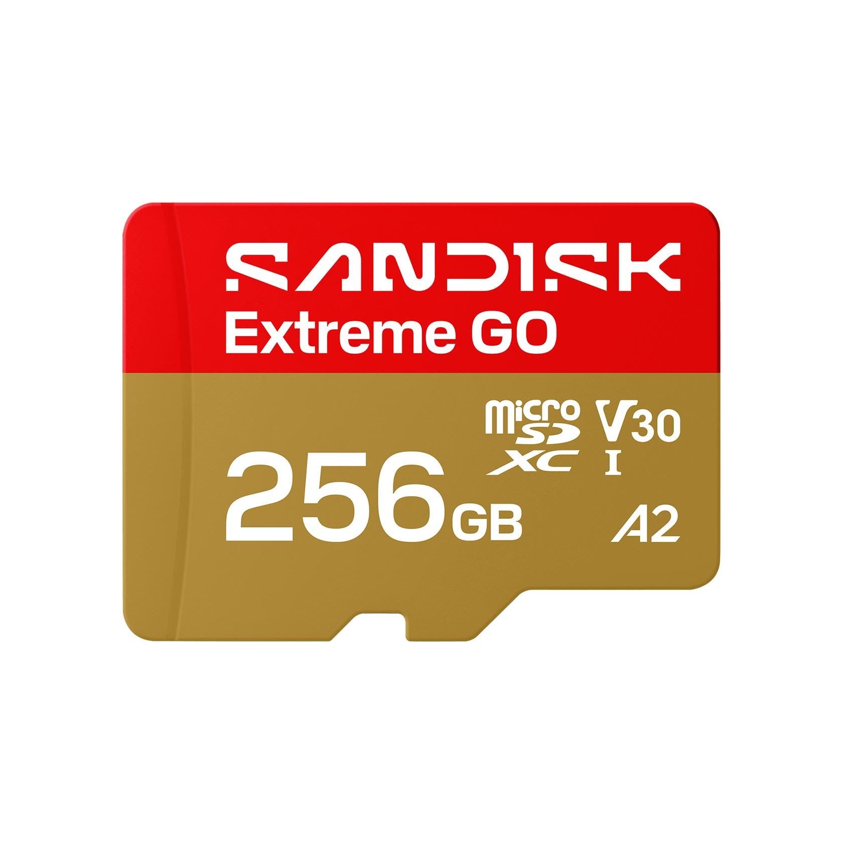 Sandisk Extreme GO Microsd - 240mb/s - 256gb - Speicherkarten Sdsqxgn-256g-gn6mn