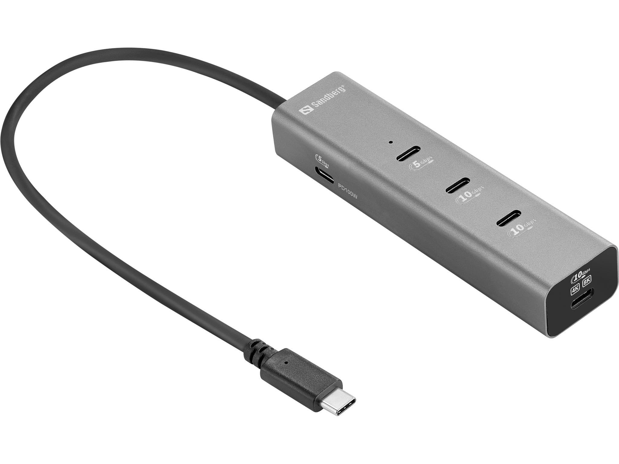 Sandberg Usb-c 5-in-1 Mediadock - Dockingstationen