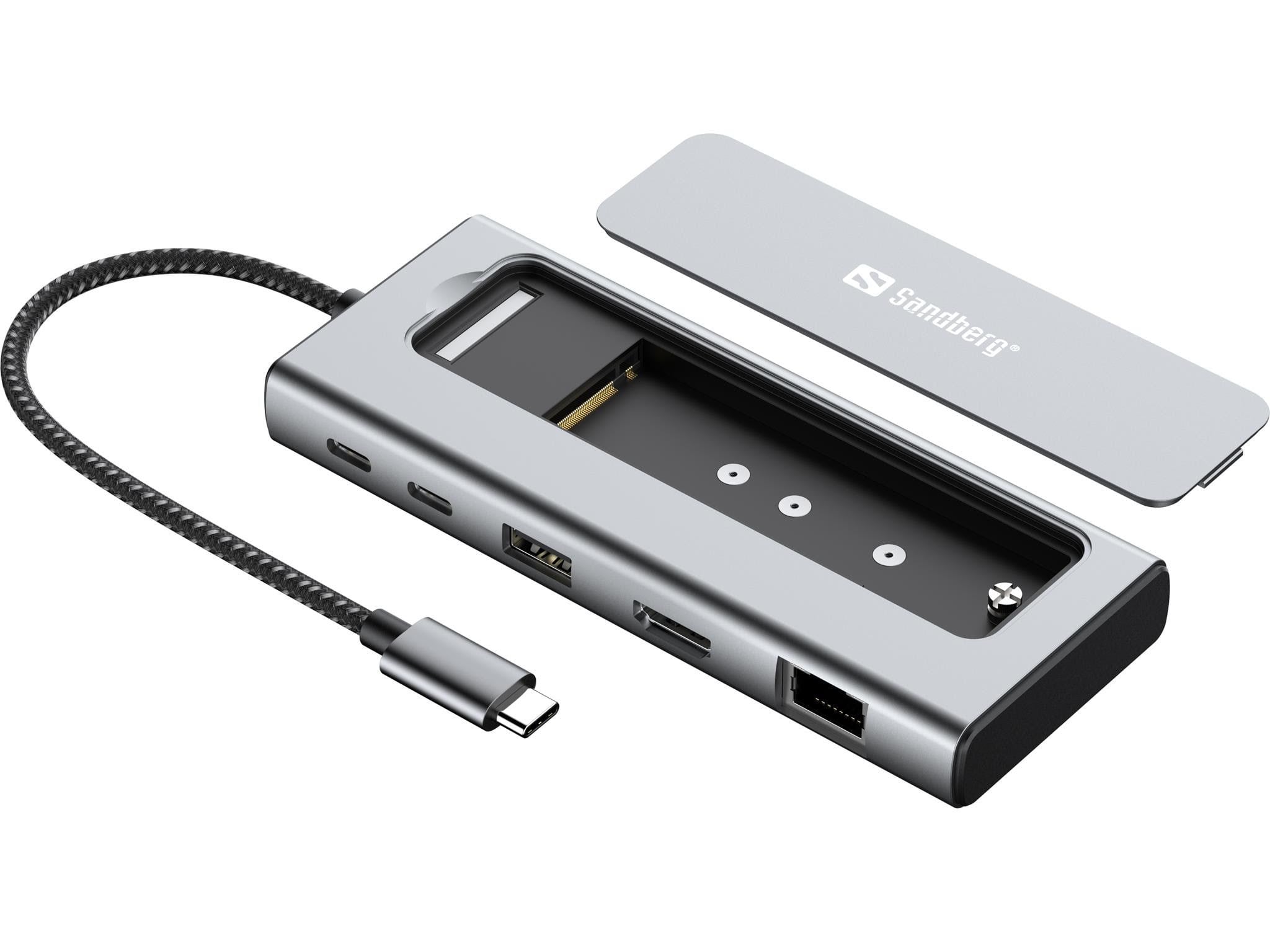 Sandberg Usb-c 6in1 Travel Dock Ssd Case - Dockingstationen 136-82