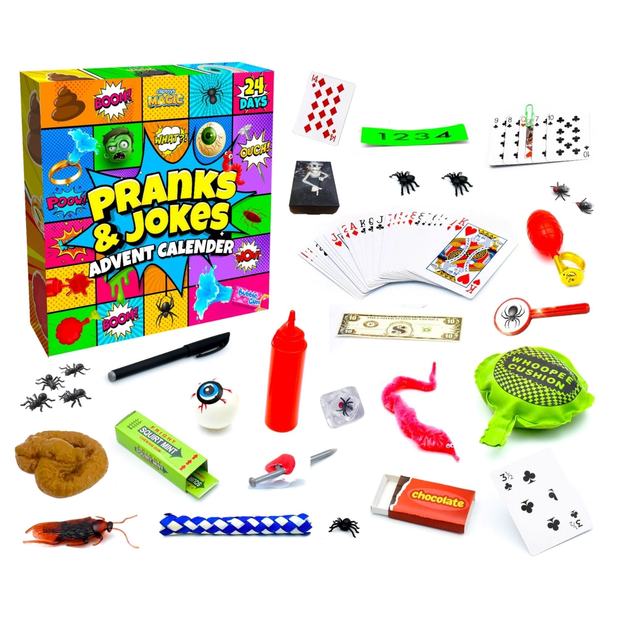 Cliptoys Magic Pranks & Jokes Advent Calendar - Adventskalender 106201