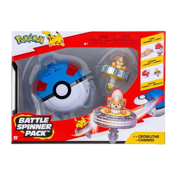 Pokemon Battle Spinner Growlithe With Great Ball