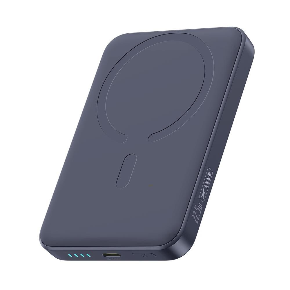 Baseus Enerfill Fm11 10000mah 22.5W Magsafe Compatible Power Bank With Black Basues Simple Usb-c 20v/3a 30cm Cable - Dark Gray - 10000 Mah - Powerbank