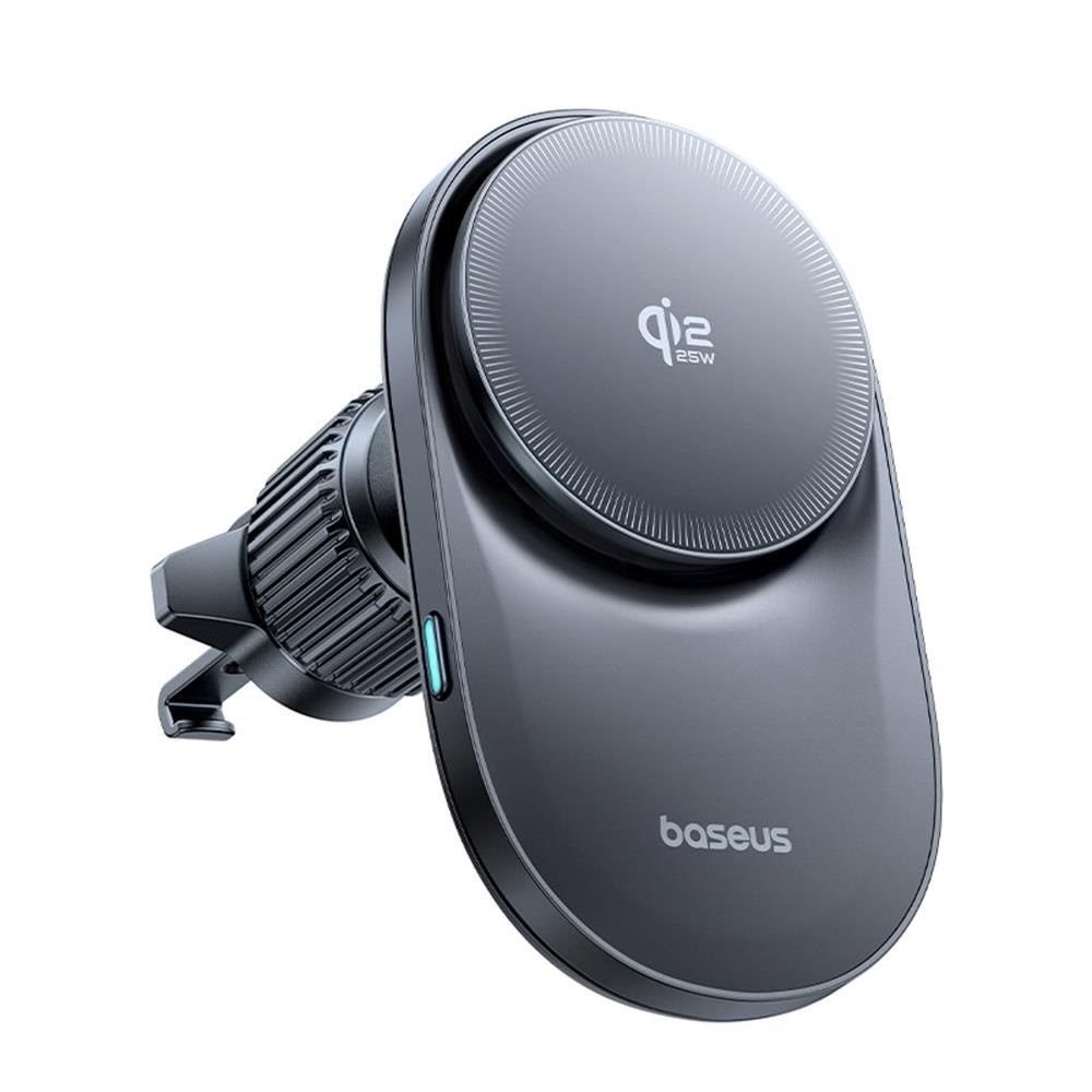 Baseus Primetrip Vc2 Pro Magnetic Holder With Qi2.2 Charger And Air Vent Fan - Black - Handys Adapter Und Ladegeraete C0013n00