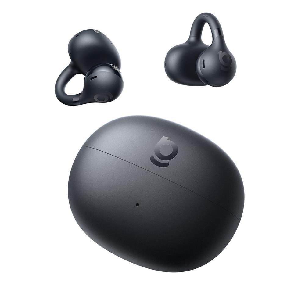 Kopfhörer - Baseus Ows Bass Bc1 Earphones With Clip - Black - Kopfhoerer/headsets