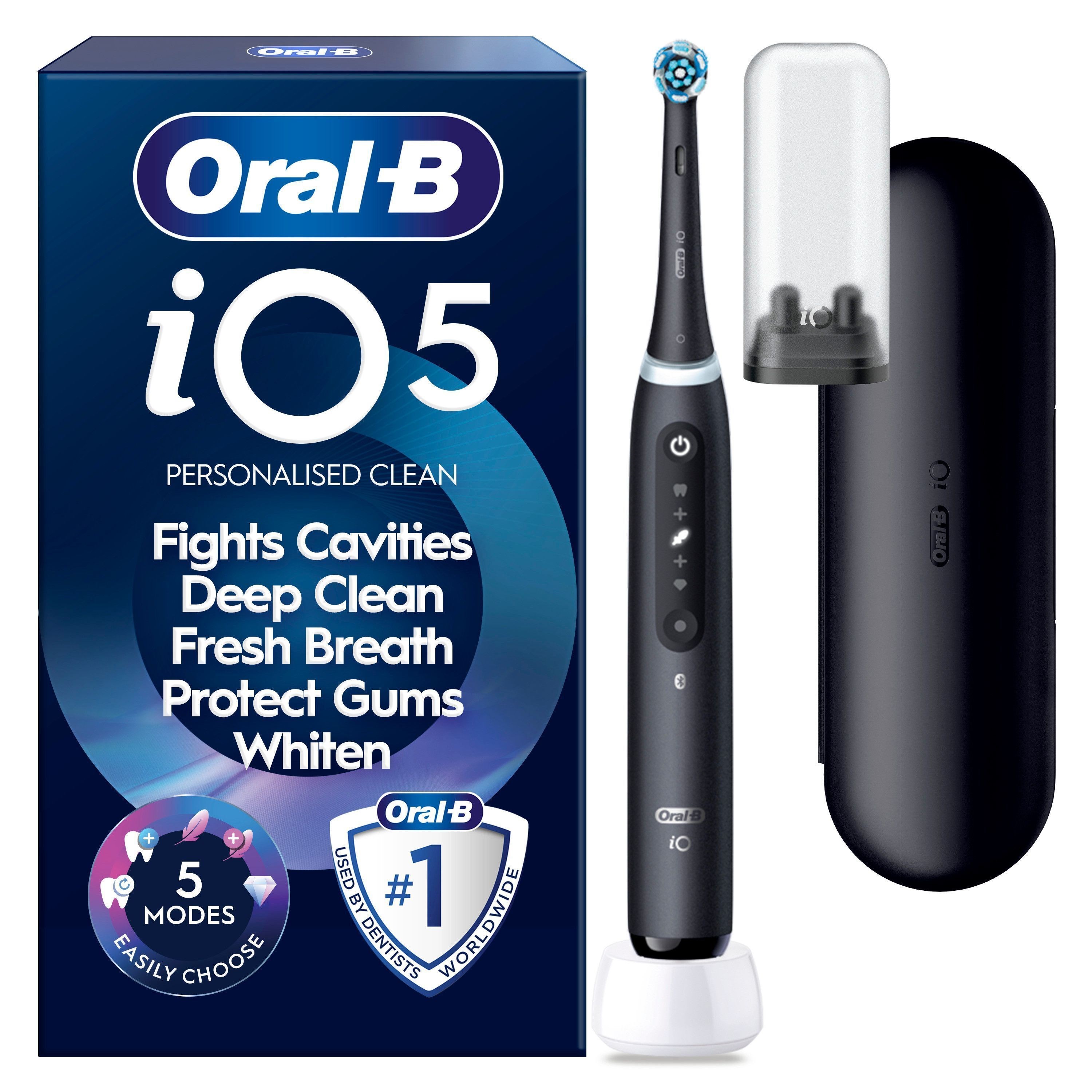 Oral-b Elektrische Zahnbürste Io5 Matt Black - Elektrische Zahnbuersten
