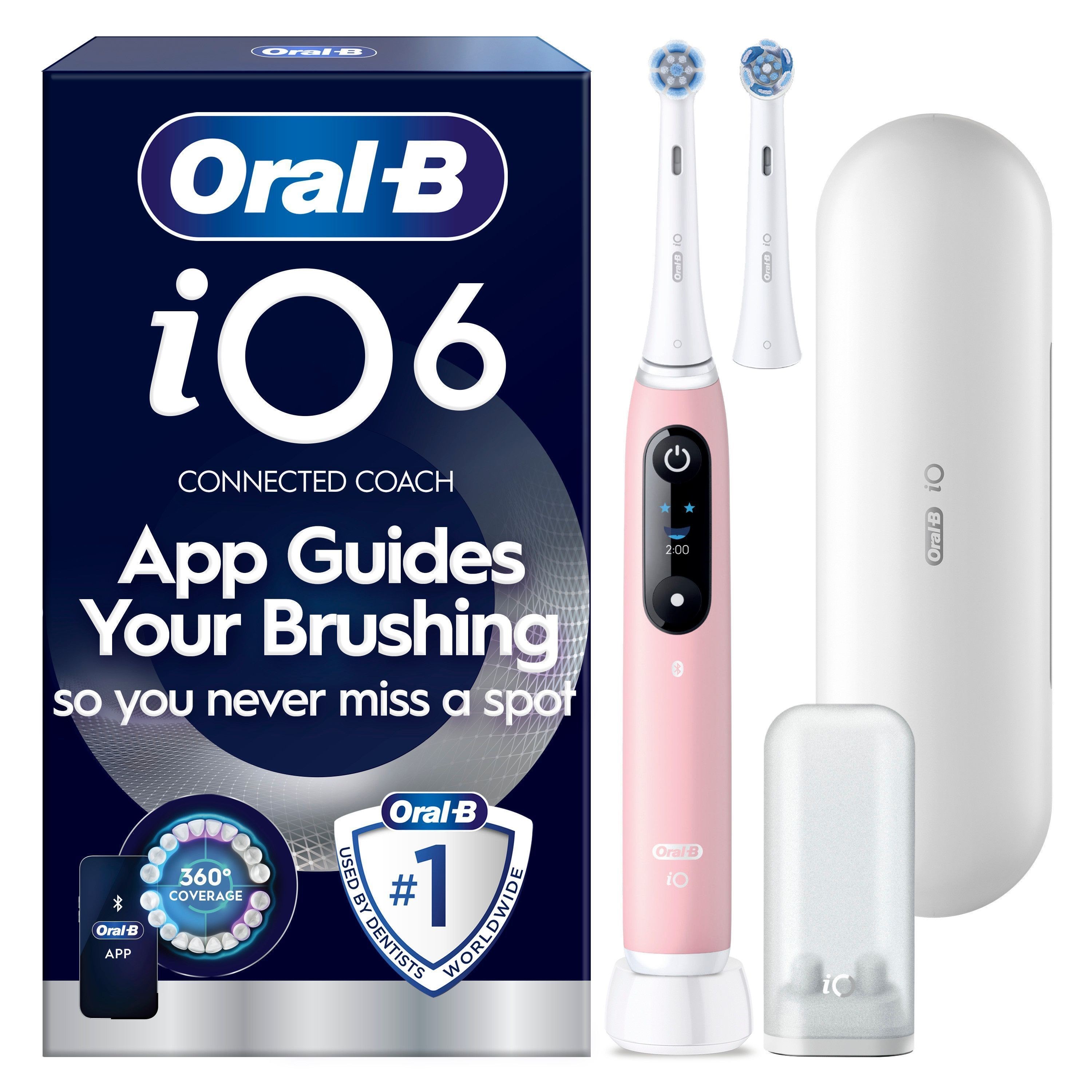Oral-b Elektrische Zahnbürste Io6 Series Pink Sand Sensitive + 1 Extra Refill - Elektrische Zahnbuersten