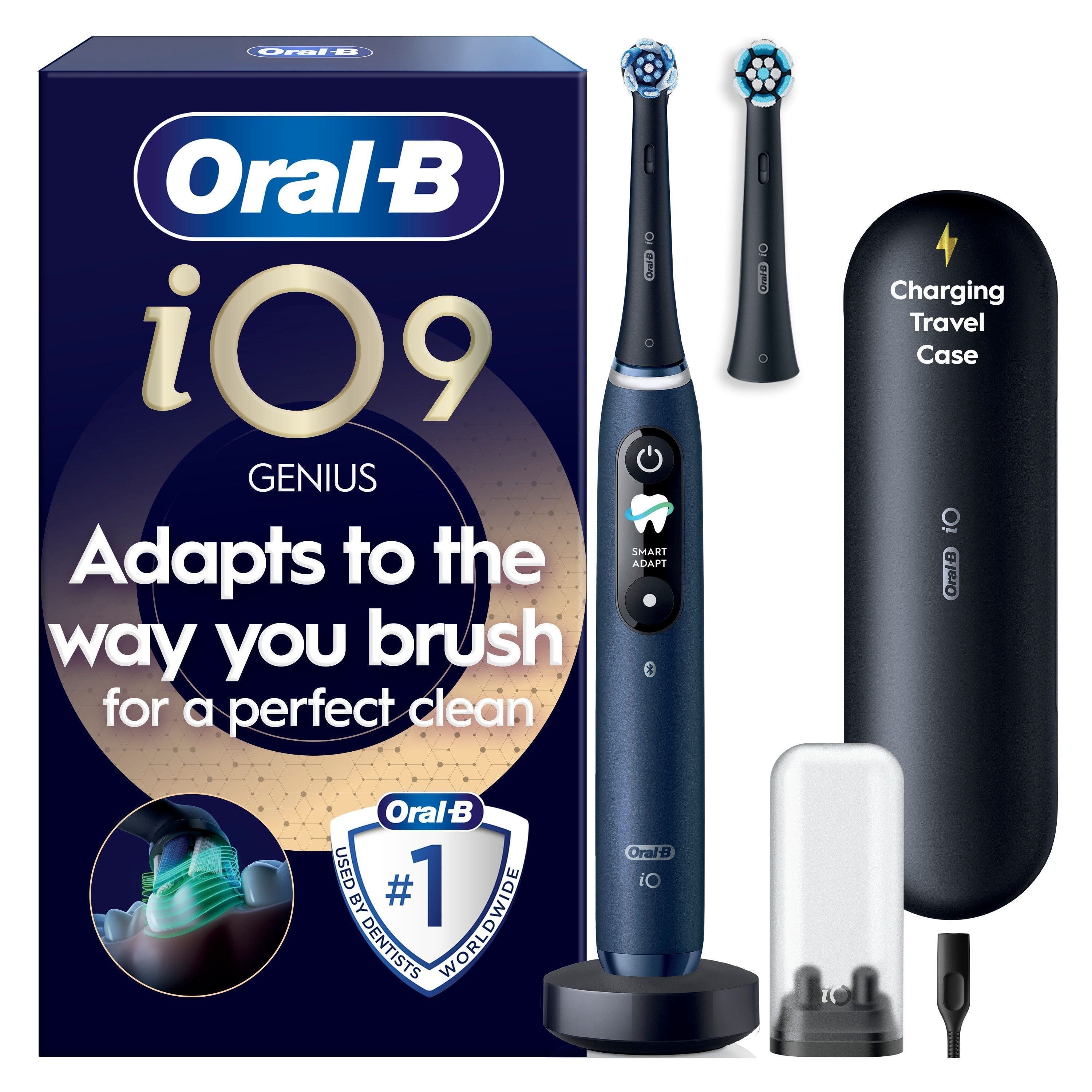 Oral-b Elektrische Zahnbürste Io9 Sapphire Blue + 1 Extra Refill - Elektrische Zahnbuersten