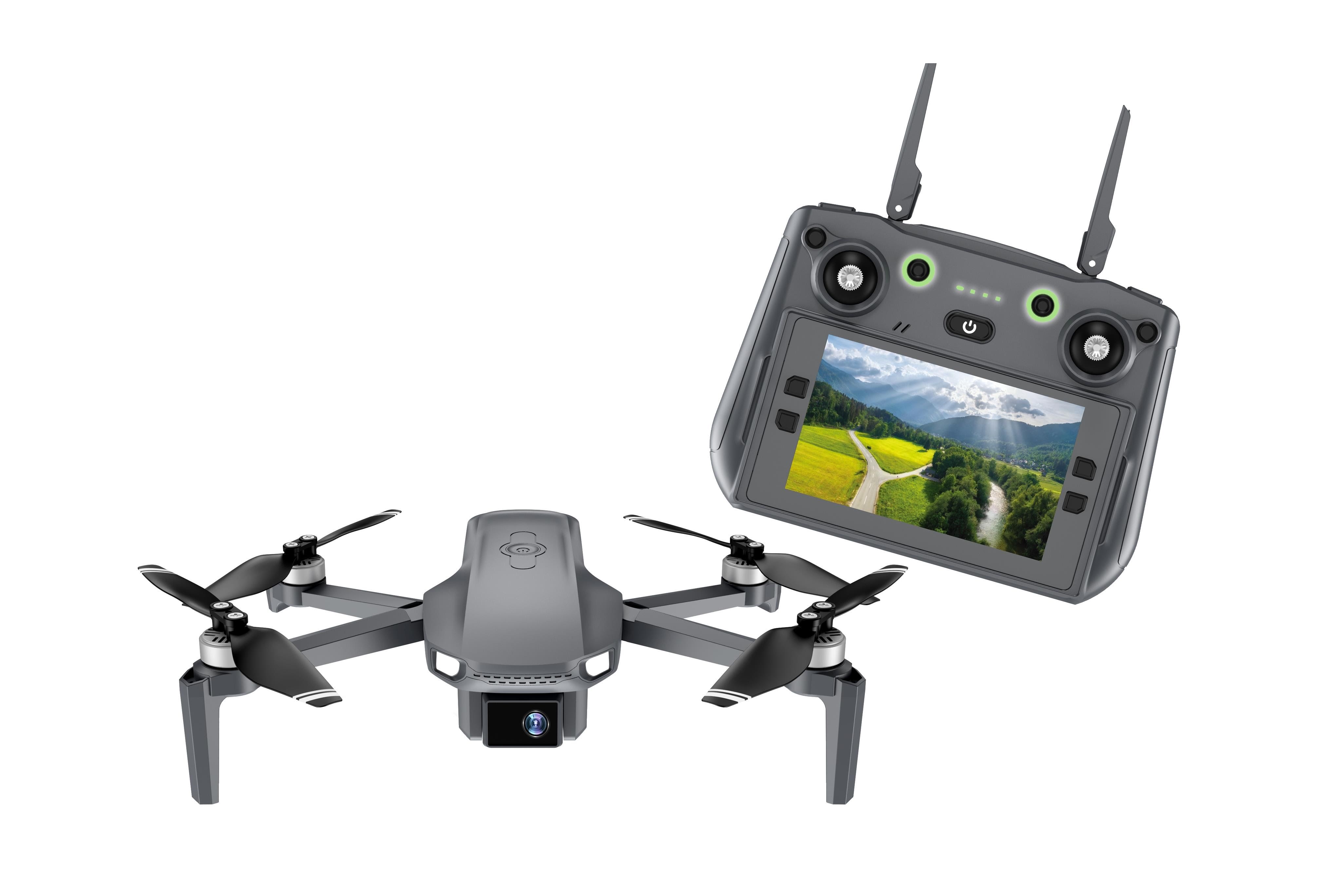Denver - Dcg-3572 - Foldable Gps Drone With Brushless Motors Wi-fi Function & Controller With Large Screen - 400 g - C1 - Drohnen