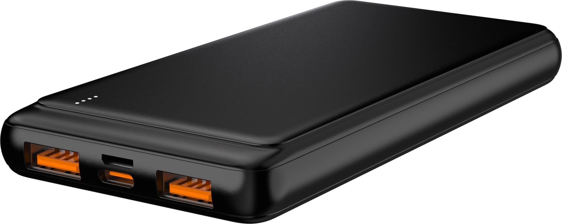Denver Pqc-10009 - Fast Charge Powerbank With 10000mah Battery - 10000 Mah - Powerbank Akku Schwarz