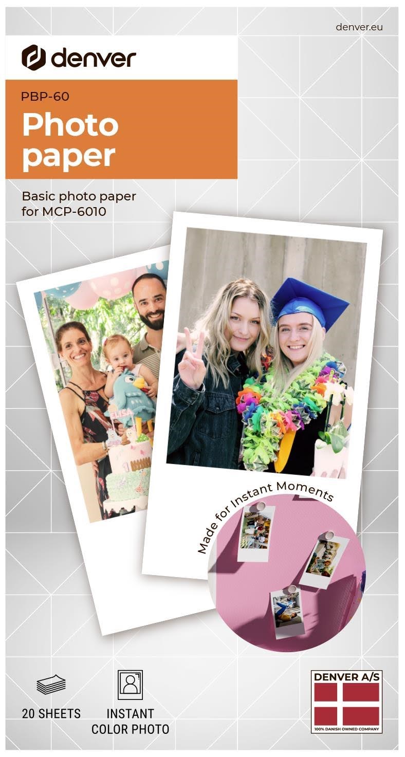Denver Pbp-60 - Basic Photo Print Paper For Denver Mcp-6010 Drucker - Papier Fotopapier Und Etiketten