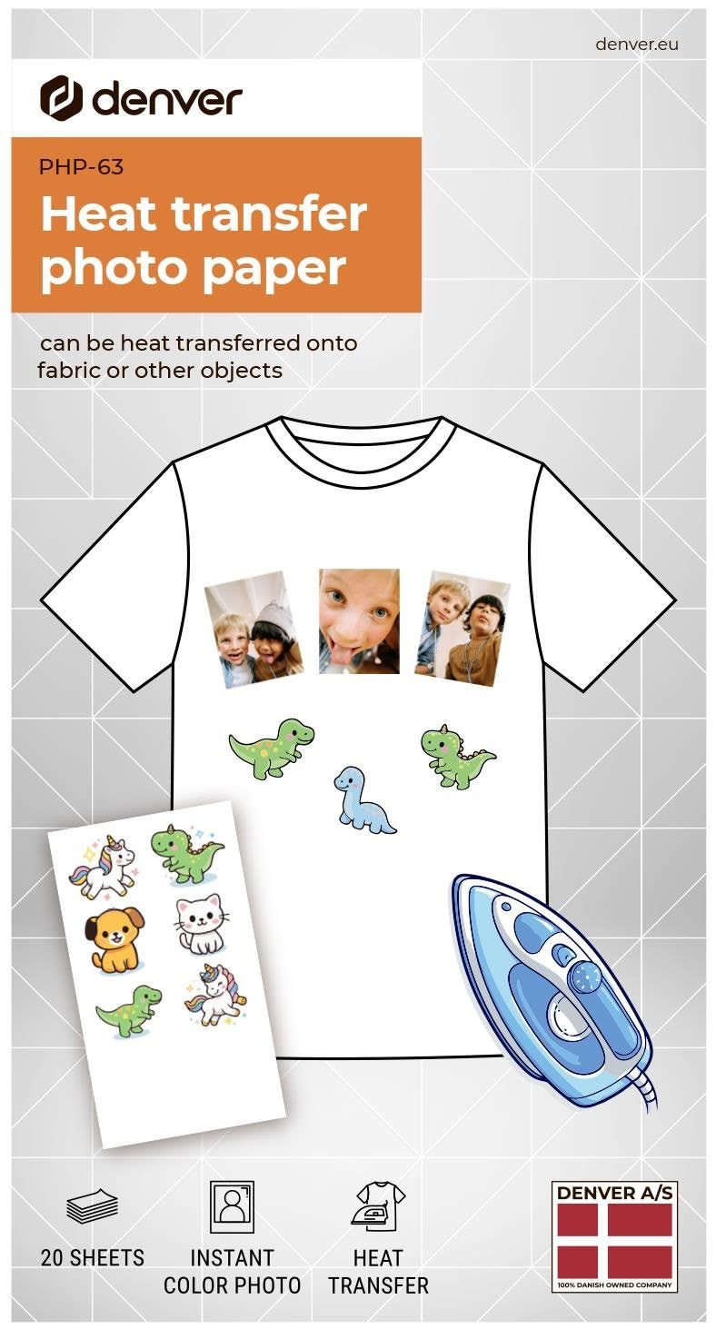 Denver Php-63 - Heat Transfer Photo Print Paper For Denver Mcp-6010 Drucker - Papier Fotopapier Und Etiketten