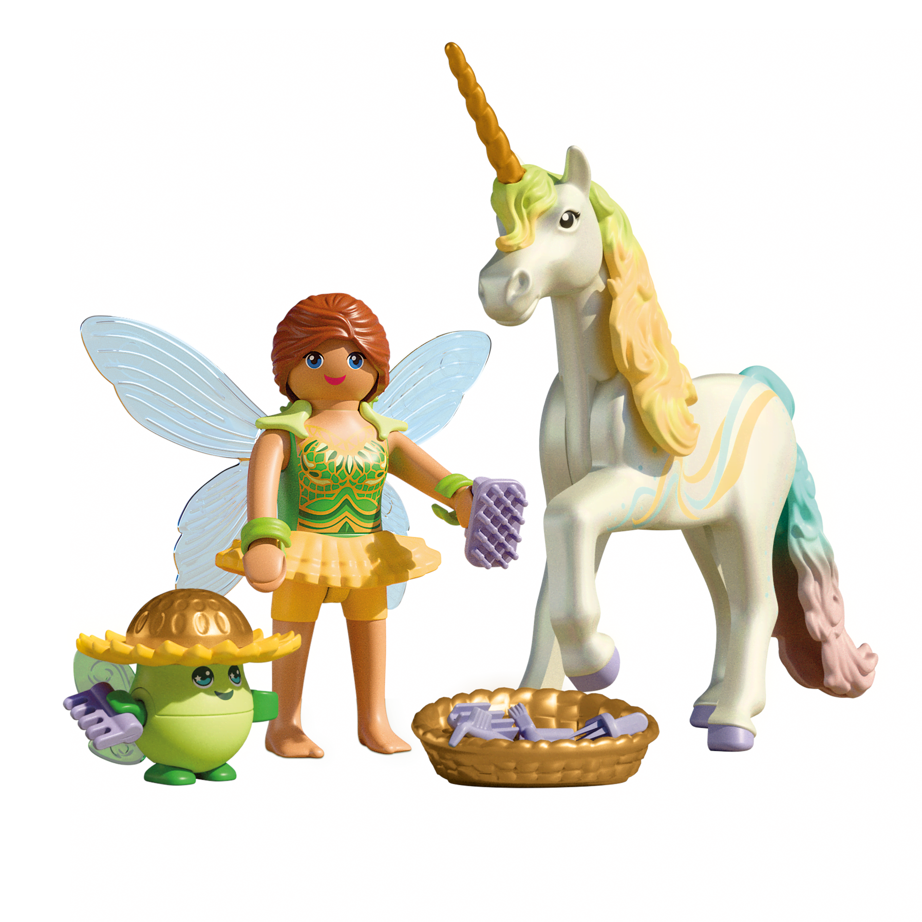 Playmobil Sammel-einhorn: Regenbogenblume Mit Fee - Figuren 71840