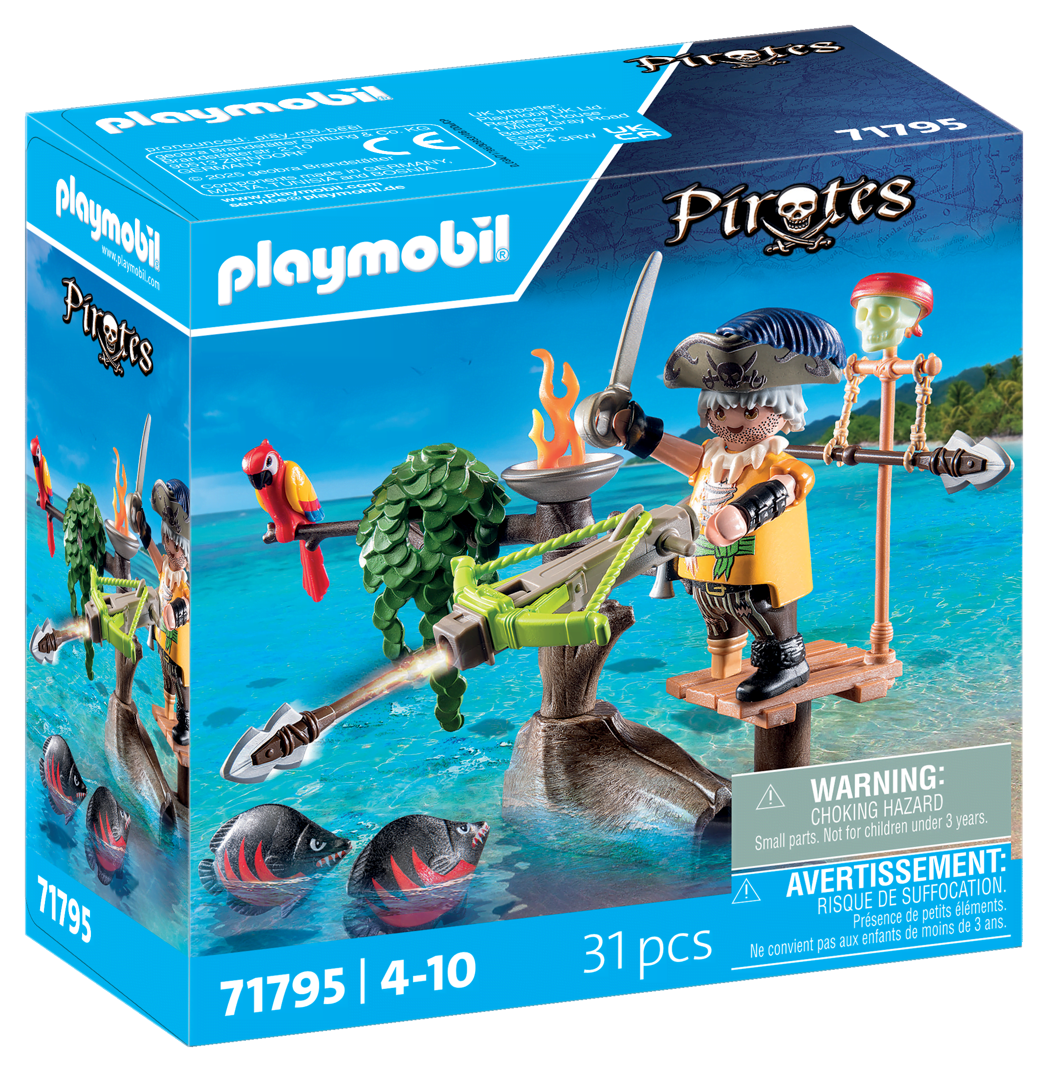Playmobil Pirates - Pirat Mit Balliste 71795