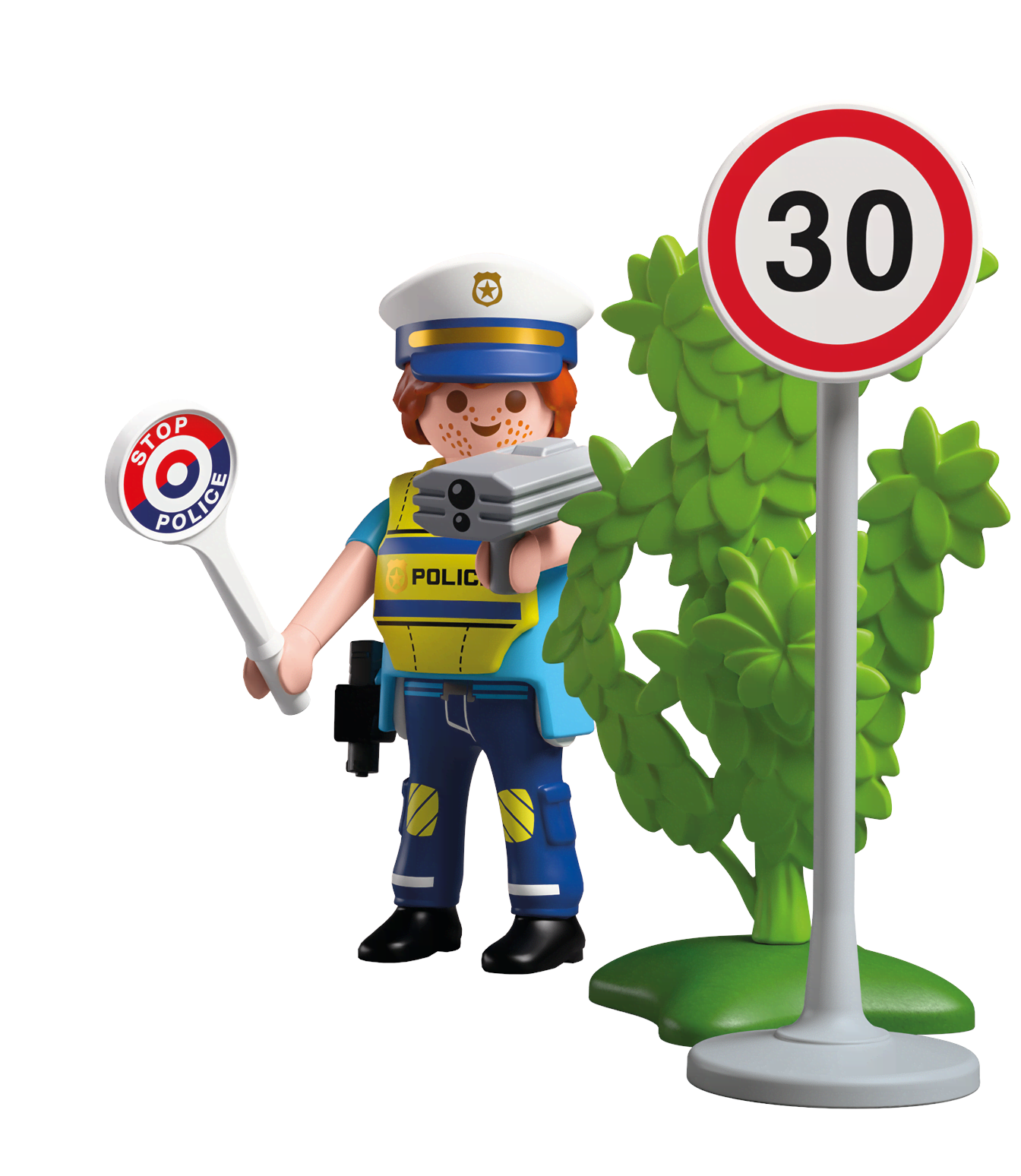 Playmobil Figures - Polizeibeamter Mit Geschwindigkeitsmessgerät