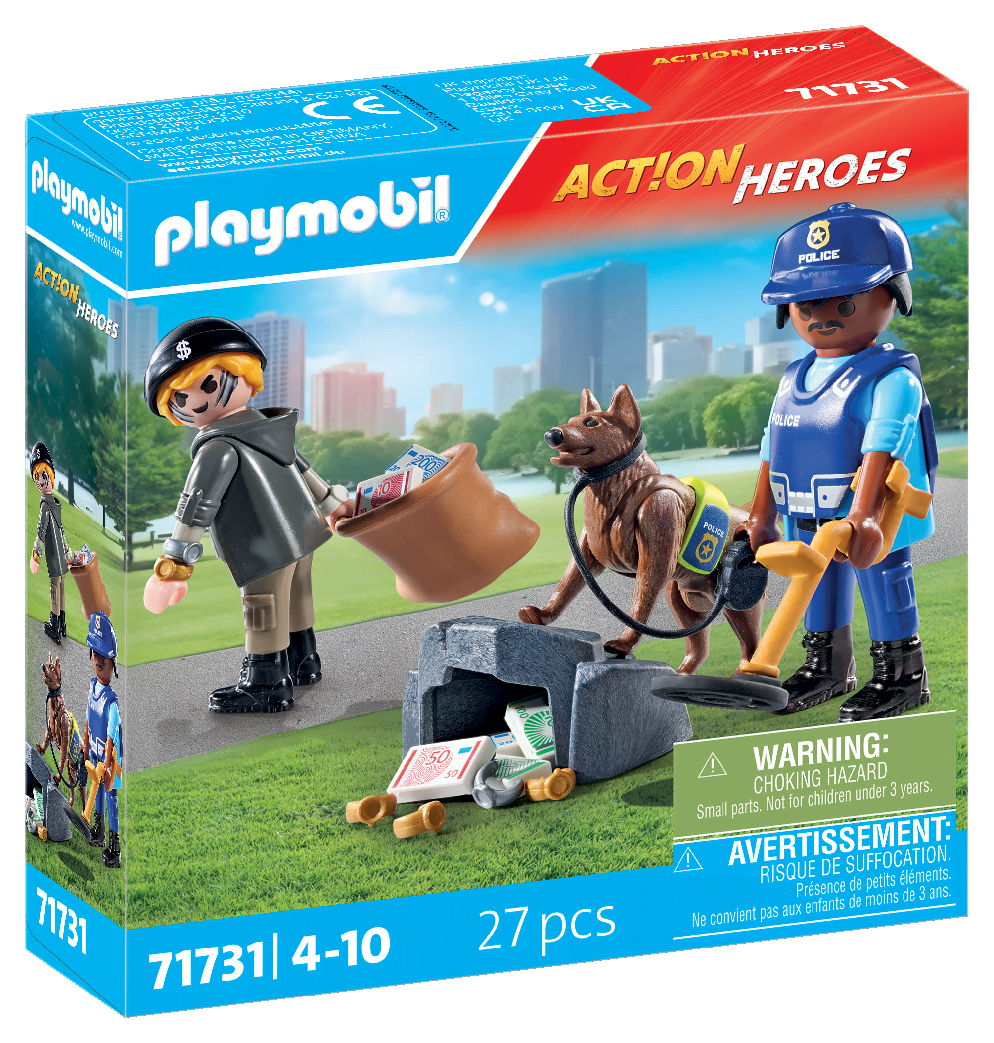 Playmobil Polizei-suche Mit Hund - Figuren