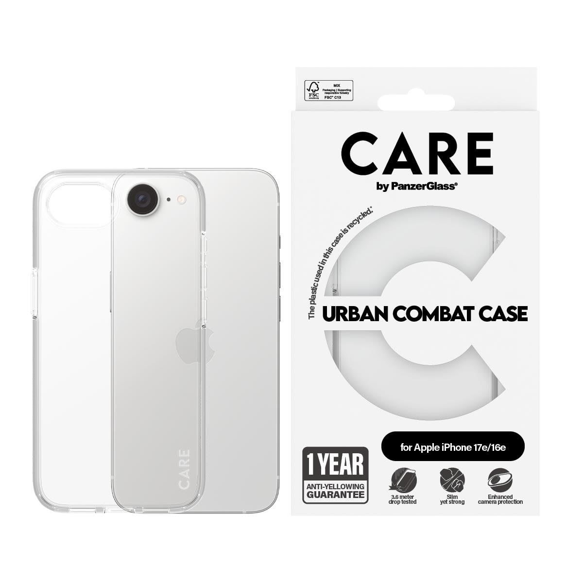 Care by Panzerglass Urban Combat Case Transparent Iphone 17e | 16e - Handys Cover Cases Cr49860