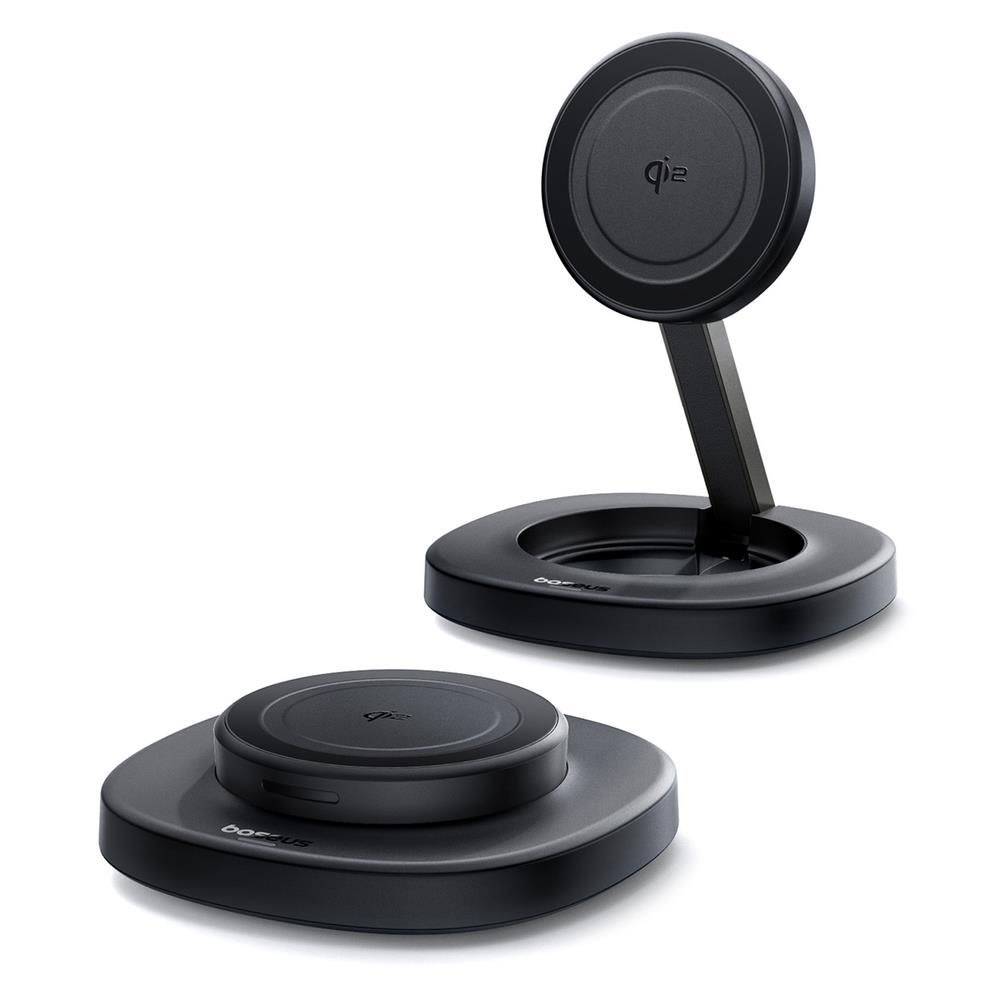Baseus Enerfill Ff11 15w Foldable Inductive Charger With 20w Wall Charger And 1m Usb-c Cable - Black - Handys Adapter Und Ladegeraete P10282103123-00