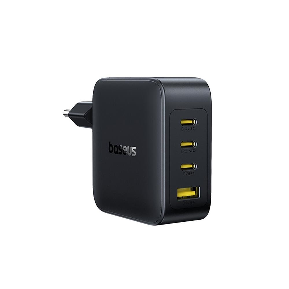 Baseus Enerfill Fh11 Gan 140w Wall Charger 3xusb-c + 1xusb-a - Black - Handys Adapter Und Ladegeraete E0121j00