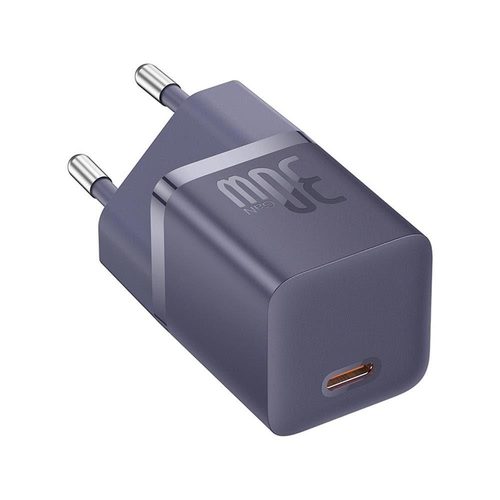 Baseus Gan5 30w Usb-c EU Wall Charger With Purple Cable Dynamic 3 Usb-c 100w 1m - Purple - Handys Adapter Und Ladegeraete P10110902523-00
