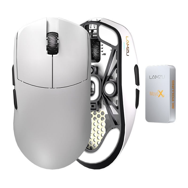 Lamzu Maya X - Gaming Maus (Weiß)