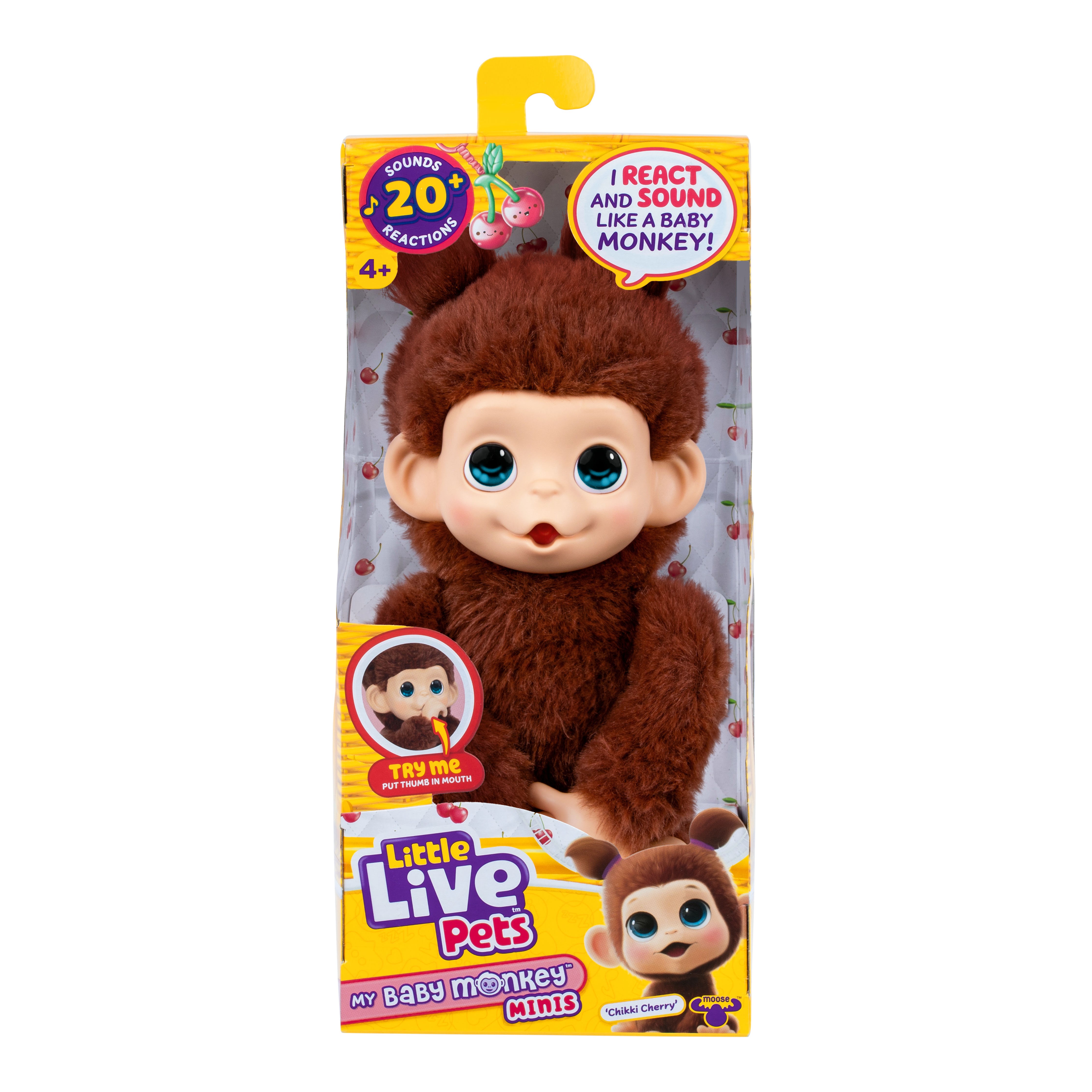 Little Live Pets My Baby Mini Monkey Brown Cherri - Plush 26765