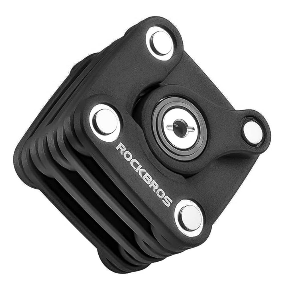 Rockbros Wd795 Foldable Bicycle Lock - Black - Fahrradzubehoer