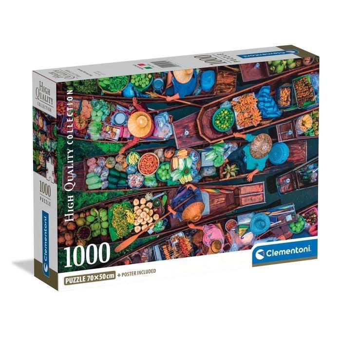 Clementoni Puzzle 1000 Pcs CB High Quality Collection Thai Floating Market