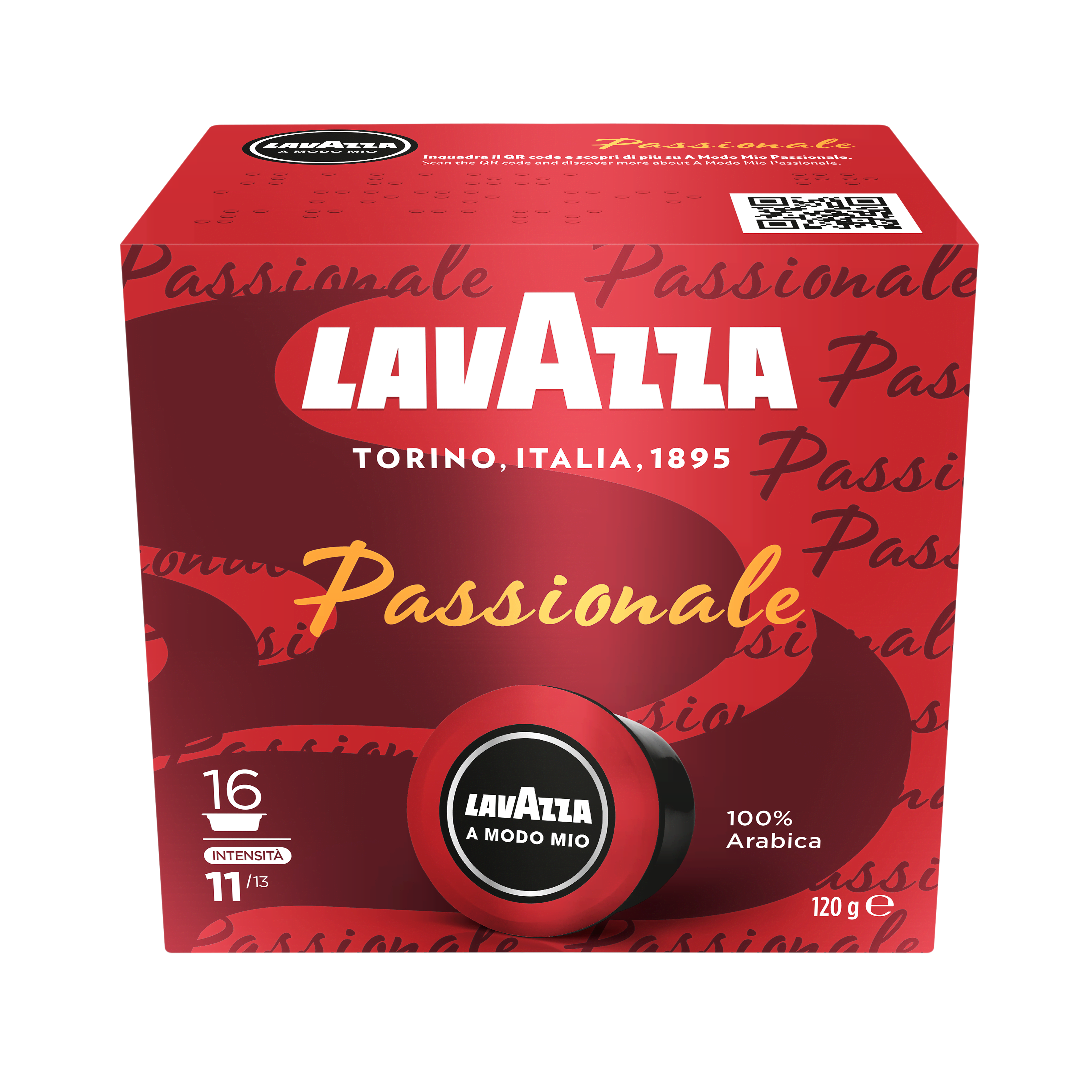 Lavazza A Modo Mio Passionale Caps - 16 Pcs - Kaffeezubereitung Rot 8600